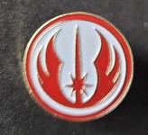 Star Wars Jedi Order Red on White Pin