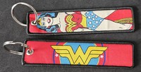 Wonder Woman Embroidered Key Ring
