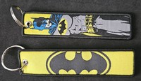 Batman; Classic Cartoon Embroidered Keyring