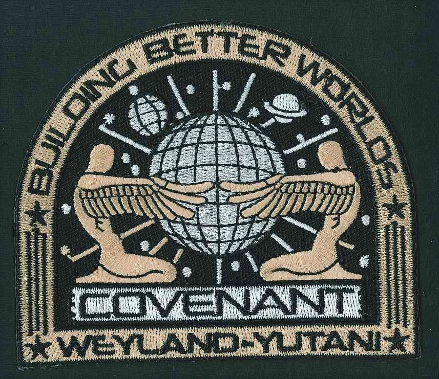 Alien Covenant Movie DELUXE Uniform/Costume 4" Wide Embroidered Patch Set of 4 