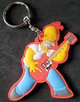 Simpsons Homer Rocker PVC Keyring Fob