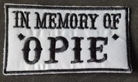 Sons Of Anarchy; In memory of Opie patch 