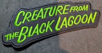 The Creature From The Black Lagoon logo patch