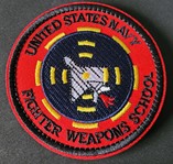 Top Gun; US Navy Fighter Weapons school logo patch larger with velcro back