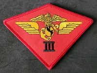 Top Gun; Squadron patch; III USMC Airwing with Velcro back