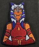 Ahsoka Tano Die-Cut Clinched Fist Image Embroidered Patch