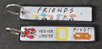 Friends Embroidered Key Ring