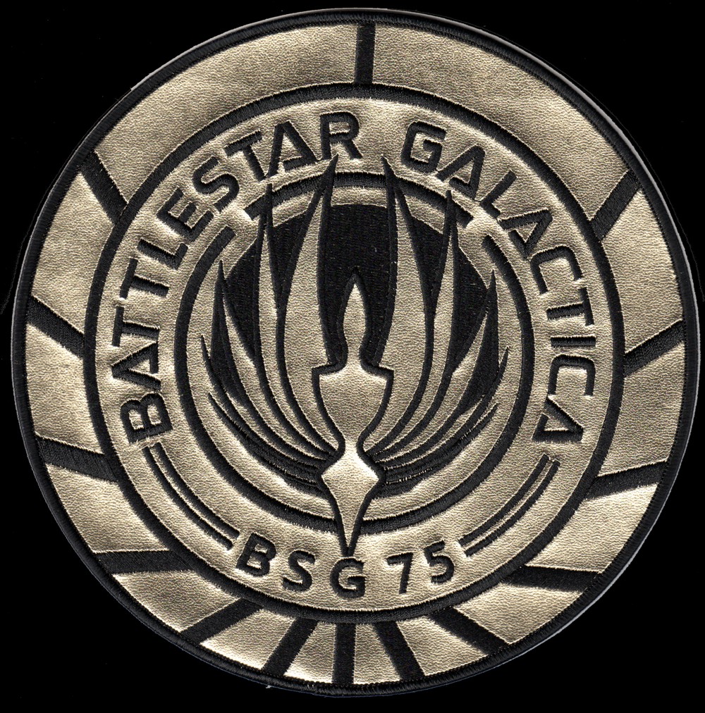 2 x BSG72 BattleStar Galactica CPT Insignia Patch Set