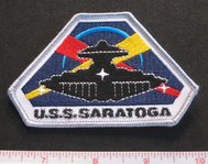 SAAB U. S. S. Saratoga Logo patch