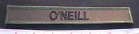 Name tape 'O'Neill'  Patch