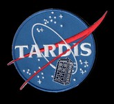 Doctor Who Tardis NASA parody patch 