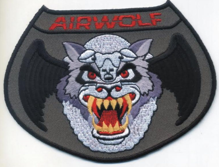 Airwolf II TV Series  Embroidered Logo 4" Patch AWPA-95 