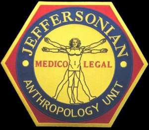 Bones TV Series Jeffersonian Anthropology Unit Embroidered Patch 