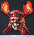 Pirates of the Caribbean II Skull & Torches patch