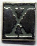 X File X Logo Metal Pin