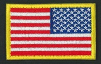 United States Stars and Stripes flag REVERSE regular patch