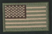 United States Stars and Stripes flag faded patch