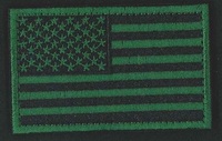 United States Stars and Stripes flag forest green patch