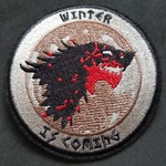 Game of Thrones House Stark Winter is Coming Blood Patch