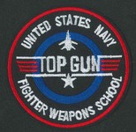 Top Gun; US Navy Fighter Weapons school logo Top Gun version patch