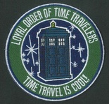 Doctor Who Loyal Order of Time Travellers logo patch 