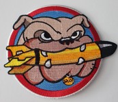 Pacific Rim Bulldog Pin Up logo patch 