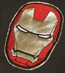Iron Man; Iron Man Metallic Face Mask  Patch 