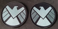 The Avengers ; Green/blue on Black left Facing Eagle logo patch